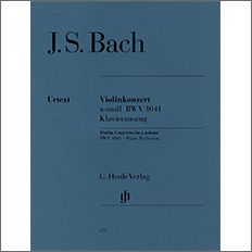 バッハ:バイオリン協奏曲 第1番 イ短調 BWV 1041/原典版 【輸入:ヴァイオリン】