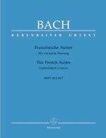 バッハ：フランス組曲 BWV 812-817/新バッハ全集に基づく原典版/Durr編