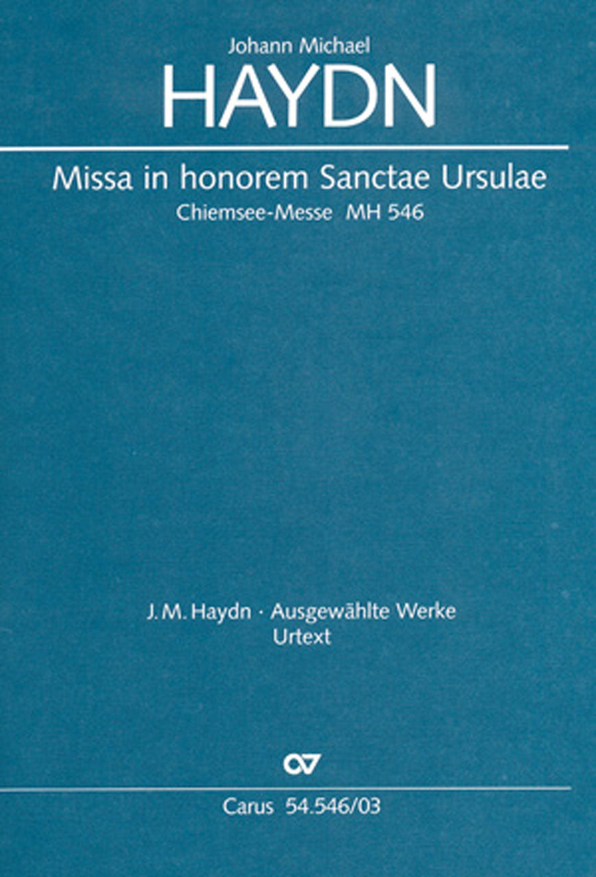 ハイドン:Missa in Honorem Sanctae Ursulae MH540 (ラテン語)/キルヒャー編: ヴォーカルスコア 【輸入:合唱とピアノ】
