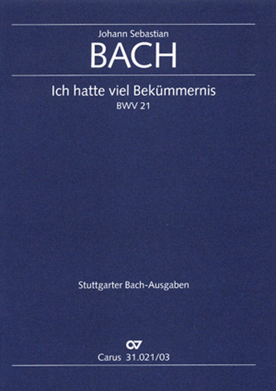 バッハ:わがうちに憂いは満ちぬBWV 21(S,A,T,B)/G,E/ホフマン編: ヴォーカルスコア 【輸入:合唱とピアノ】