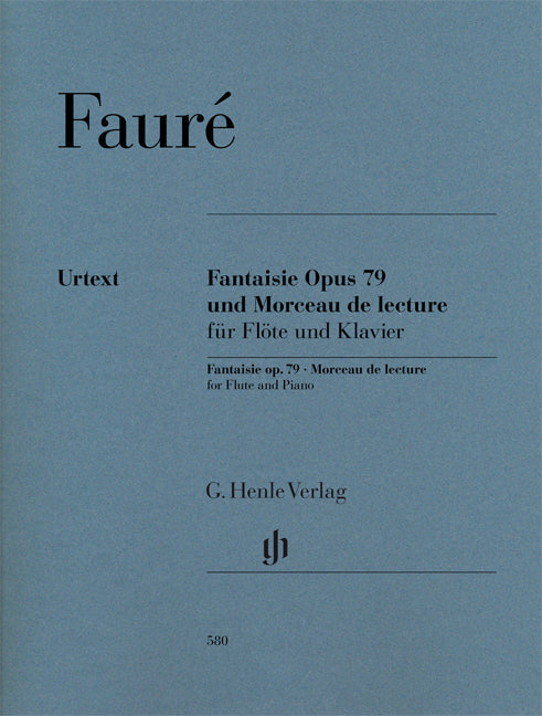 フォーレ:幻想曲 Op.79 と 講義用小品/原典版/Schilde運指/Oppermann編 【輸入:フルート】