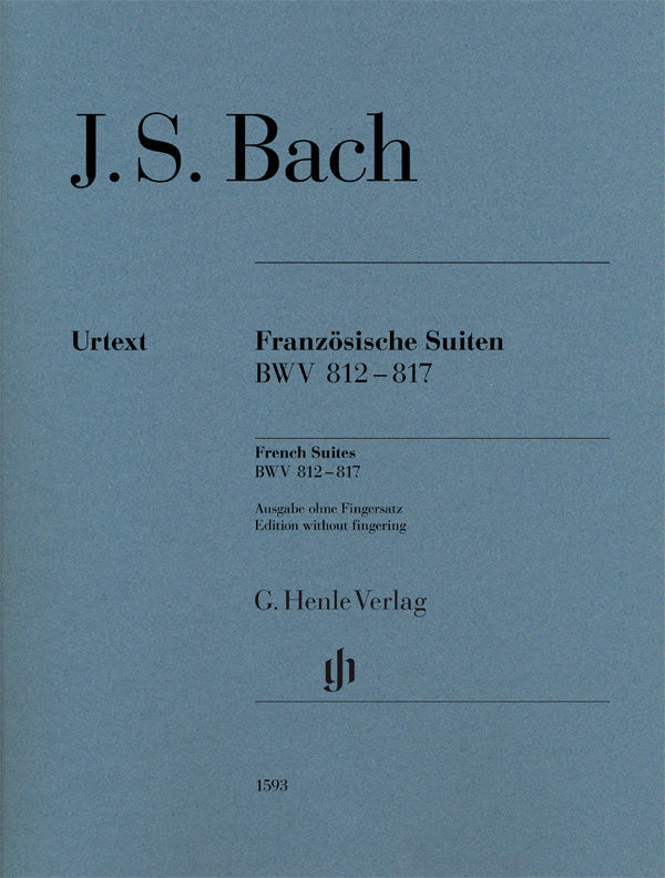 バッハ:フランス組曲 BWV 812-817/原典版/Scheideler編/運指なし 【輸入:ピアノ】