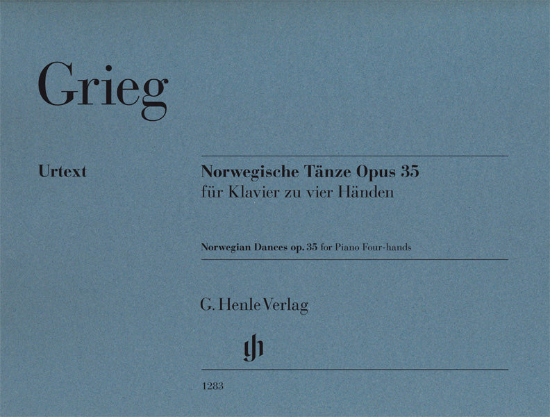 グリーグ:ノルウェー舞曲 Op.35/ピアノ連弾版/原典版/Steen-Nokleberg & Heinemann編/Steen-Nokleberg運指 【輸入:ピアノ】