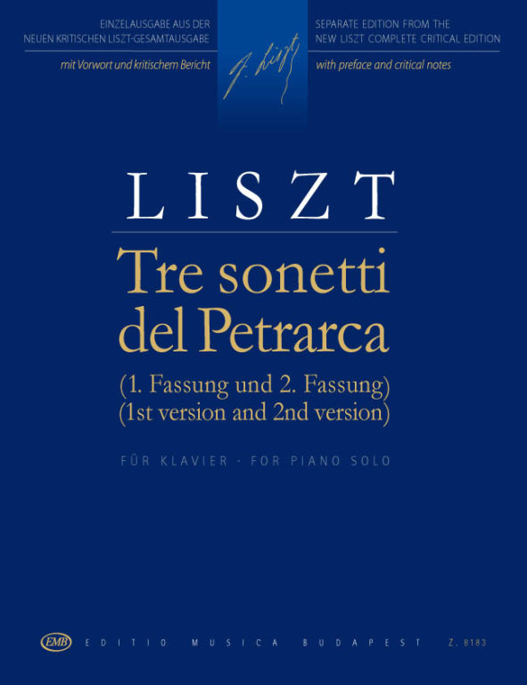 リスト:巡礼の年 第2年 「イタリア」より ペトラルカの3つのソネット(初稿と第2稿)/新リスト全集/Sulyok & Mezo & Kaczmarczyk編 【輸入:ピアノ】
