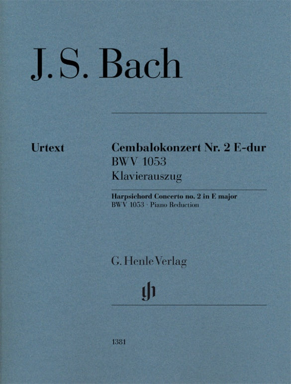 バッハ:チェンバロ協奏曲 第2番 ホ長調 BWV 1053/原典版/Mullemann & Entin編/Schneidt運指: ピアノ・リダクション版 【輸入:ピアノ】