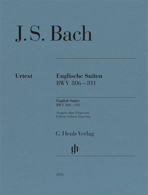バッハ:イギリス組曲 BWV 806-811/原典版/Scheideler編(運指なし) 【輸入:ピアノ】
