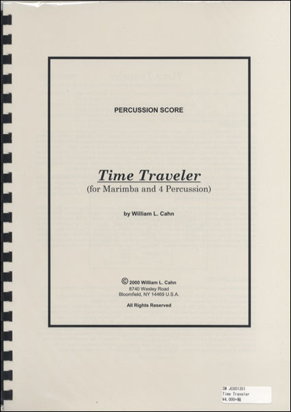 JC001351JPC楽譜 TIme Traveler for Marimba and 4 Percussion