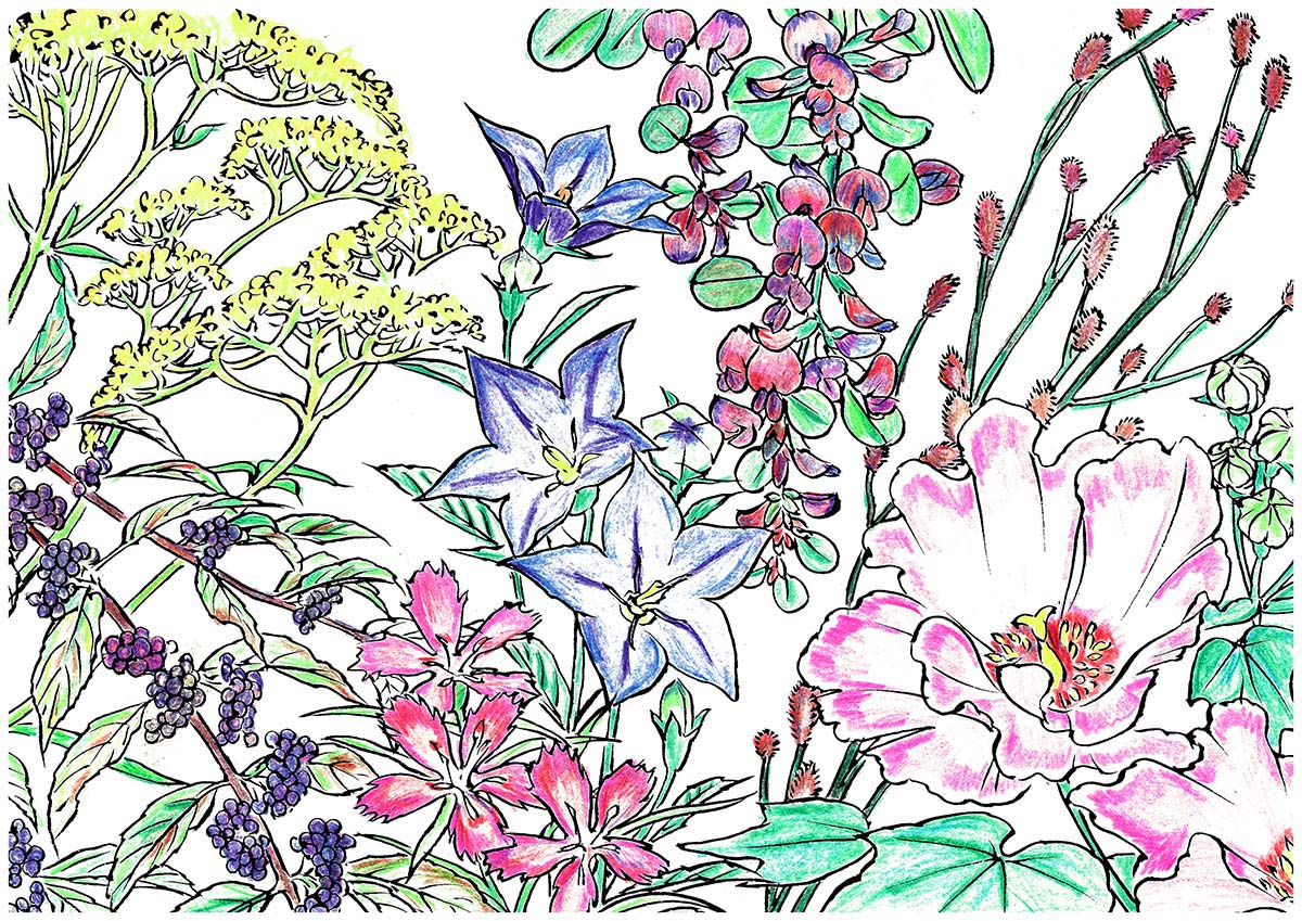 「塗り絵」と楽しむ日本のうた 1 ふるさとを歌う