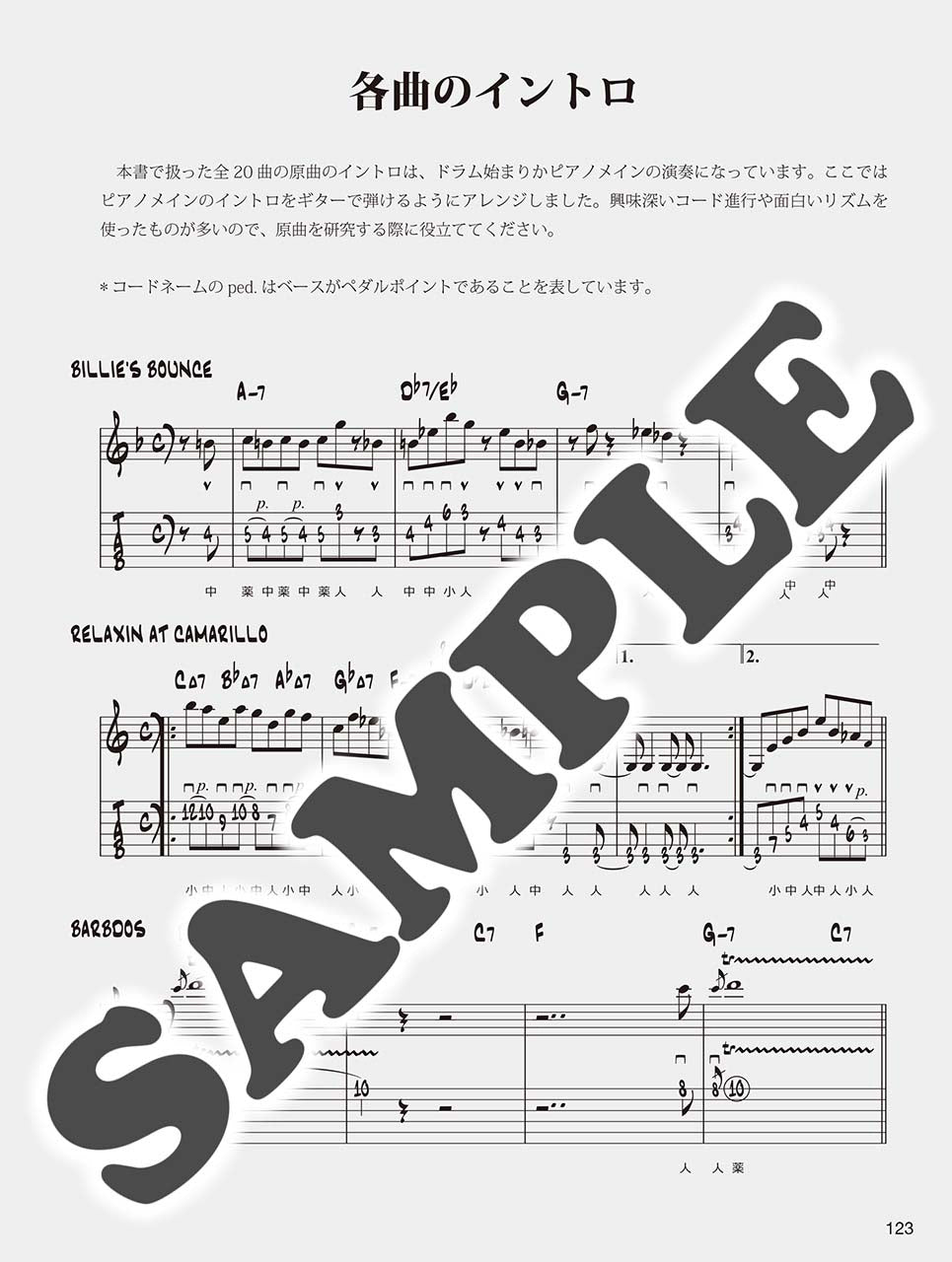 【TAB譜付ギタースコア】 Charlie Parker Collection for Jazz Guitar