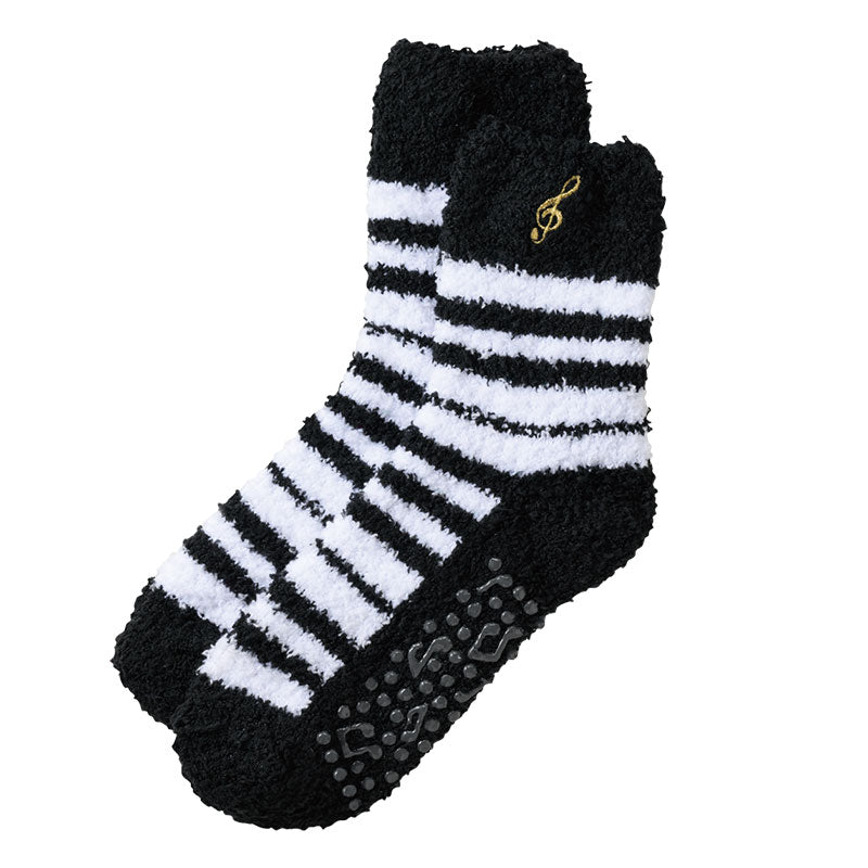 Piano line もこもこルームソックス