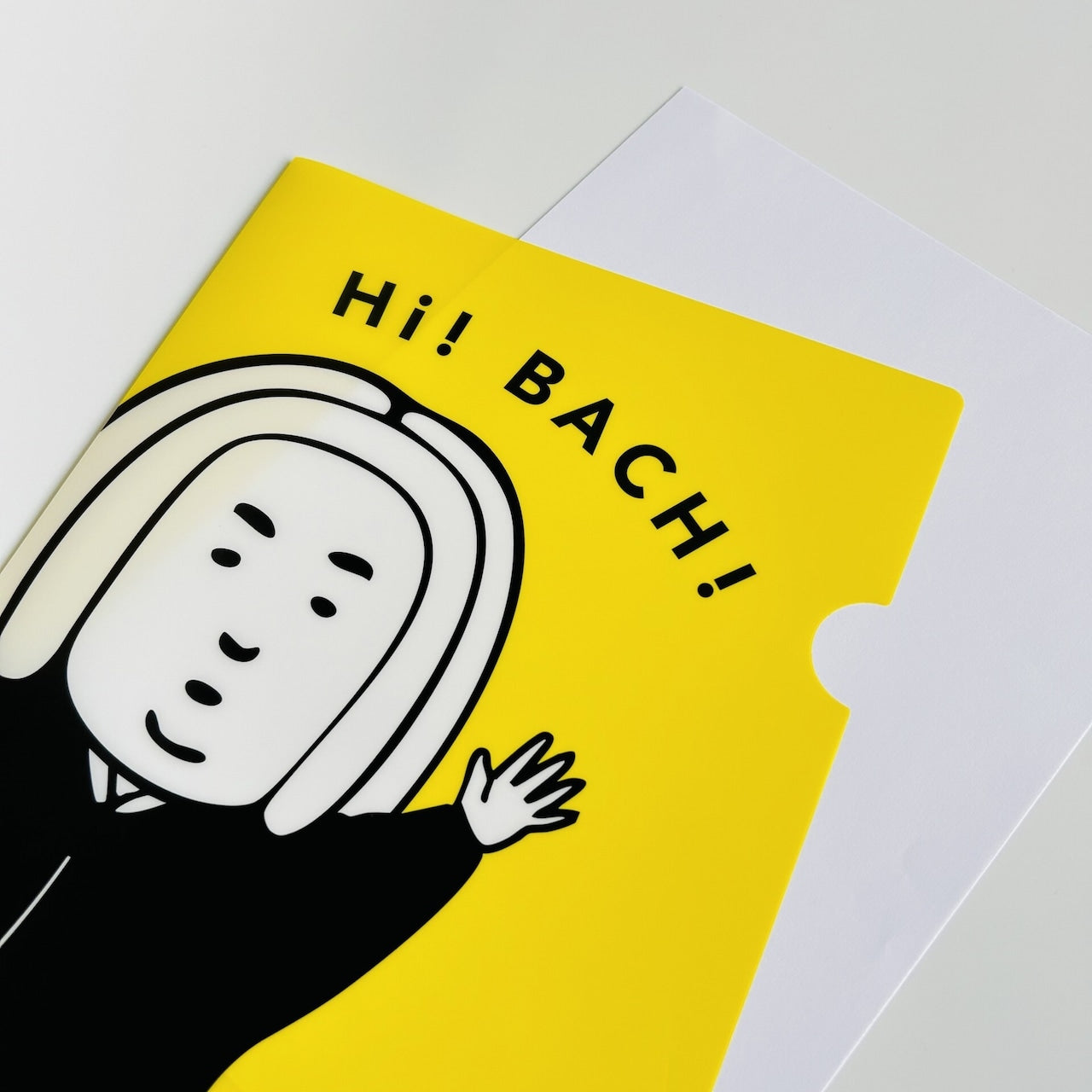 おしゃべりはやめて、お静かに　クリアファイル　Ｈｉ！バッハくん