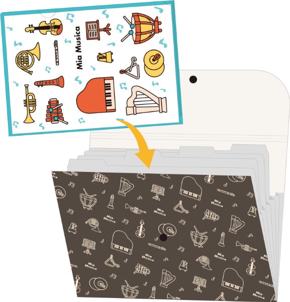 ５ポケットフォルダー　ミア ムジカ