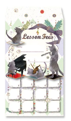 月謝袋 Four Cat Musucians