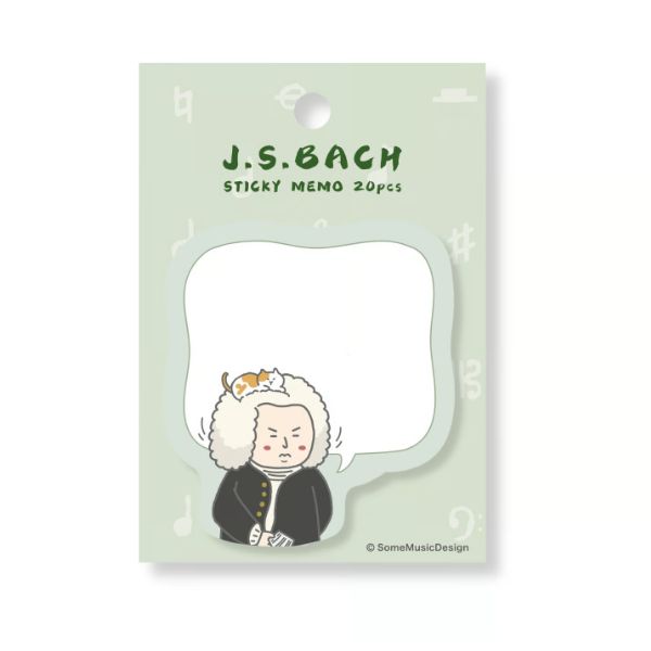 作曲家付箋　バッハ