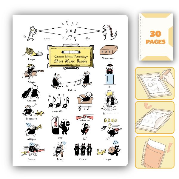 楽譜ファイル　猫の音楽用語