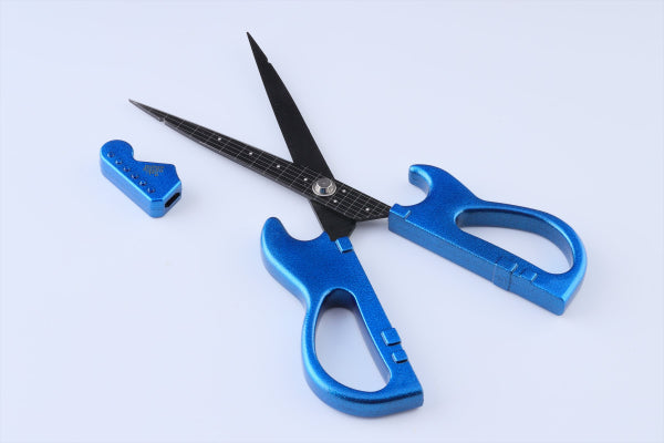 ギターハサミ　メタリックブルー　ギフトＢＯＸ仕様