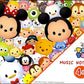ディズニー　ツムツム　五線ノート４段（シール付）