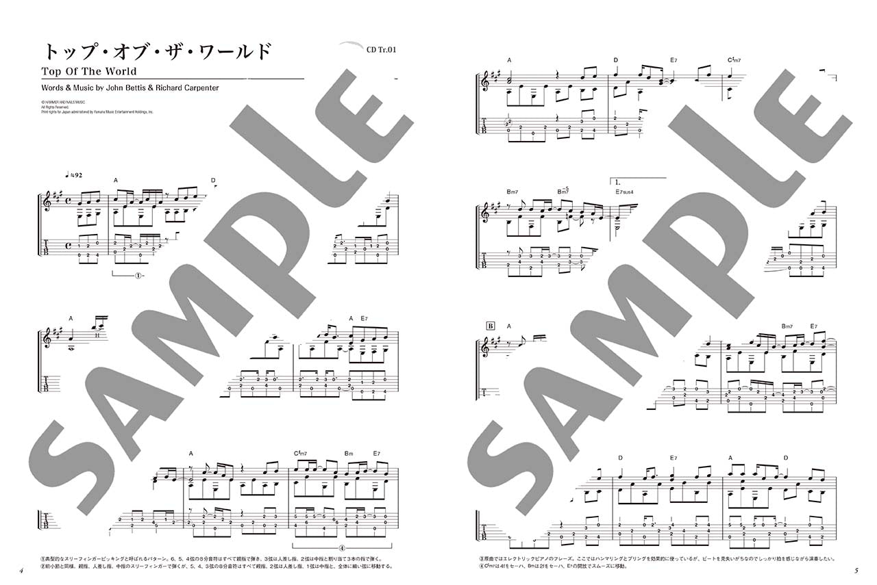 ソロ・ギターファン Vol.1 カーペンターズ