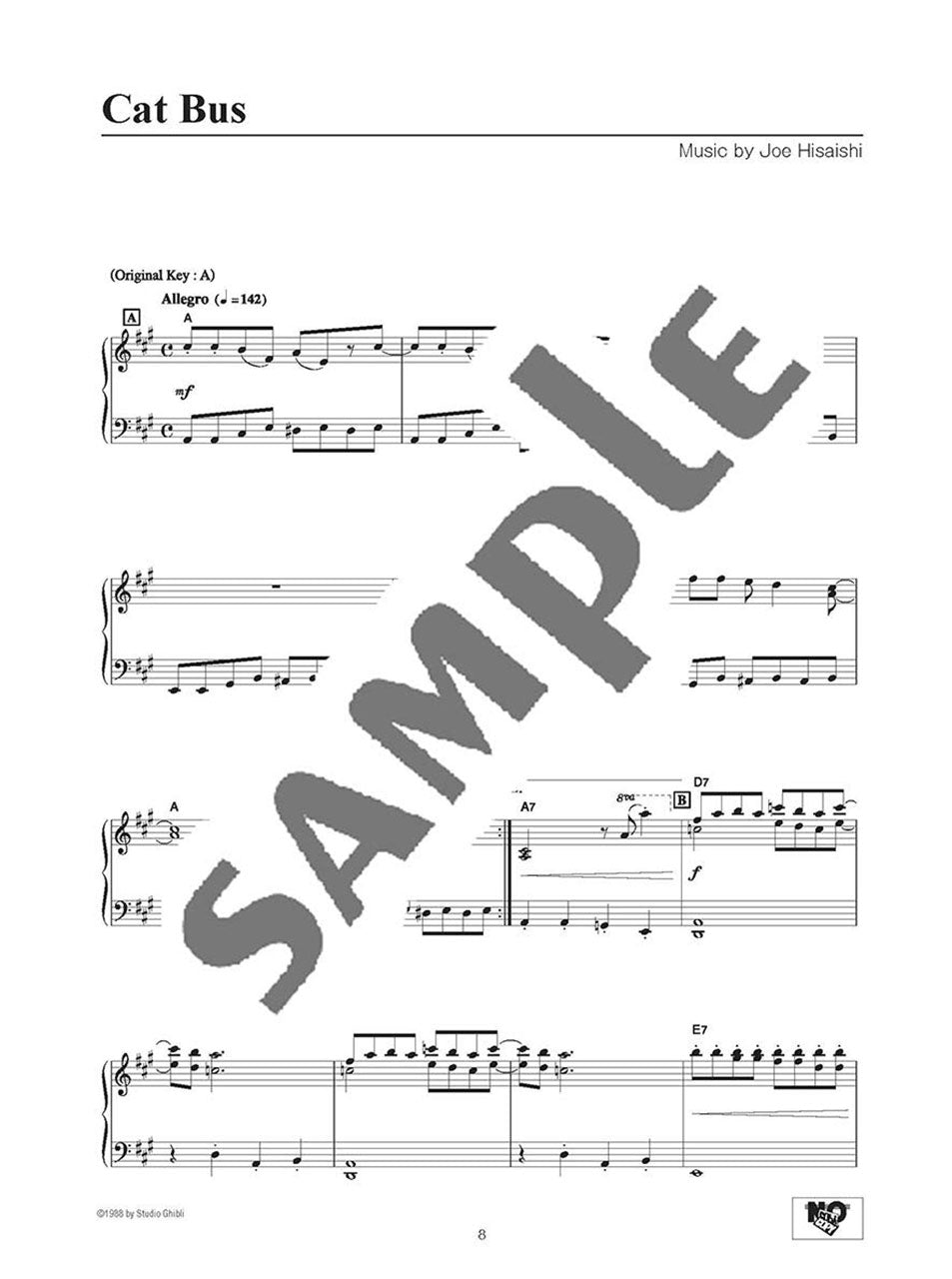 Piano Solo Intermediate Level My Neighbor Totoro