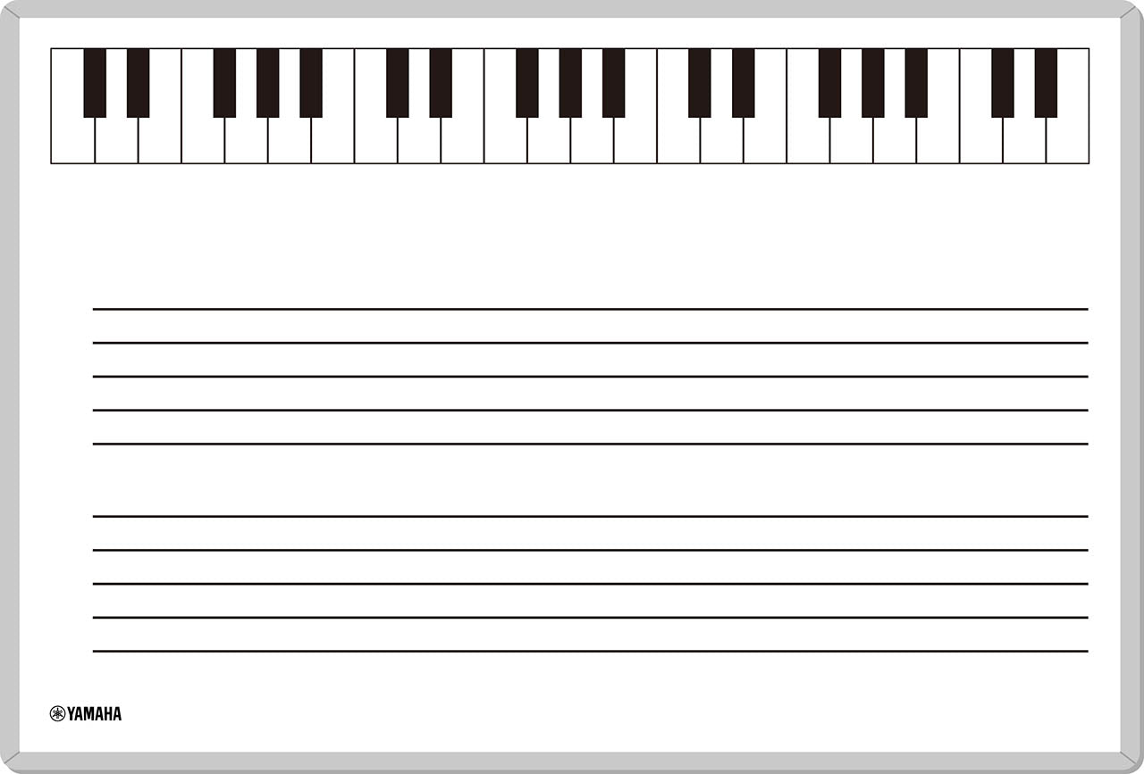 五線ホワイトボード(A3)