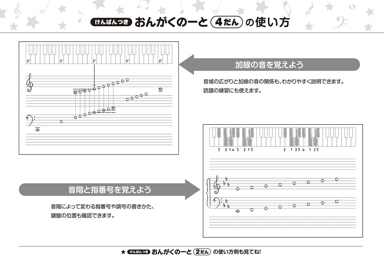 けんばんつき おんがくのーと 4だん