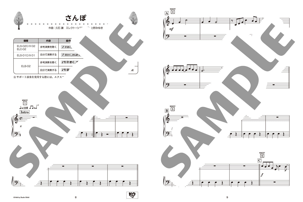 STAGEA サポート付曲集（入門～初級）ハッピー☆エレクトーン・キッズ ～スタジオジブリ～