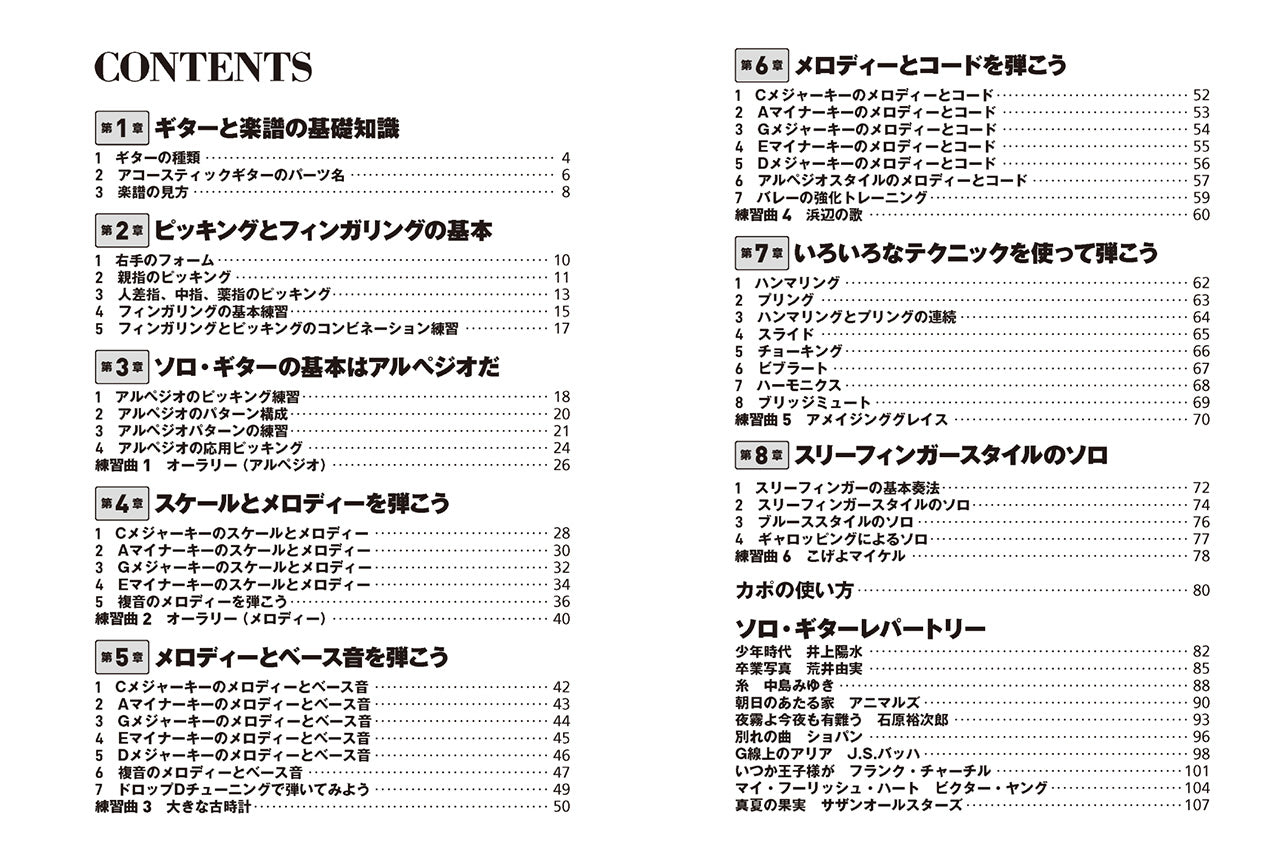 動画で学ぶ 文字と楽譜が大きい 基礎からわかるソロ・ギター入門