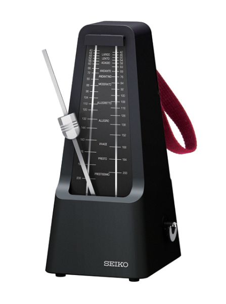 セイコー持ち手付メトロノーム　ブラック