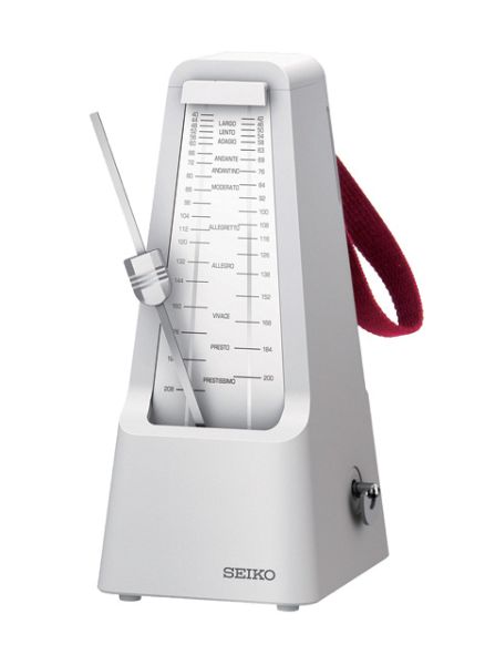 セイコー持ち手付メトロノーム　ホワイト