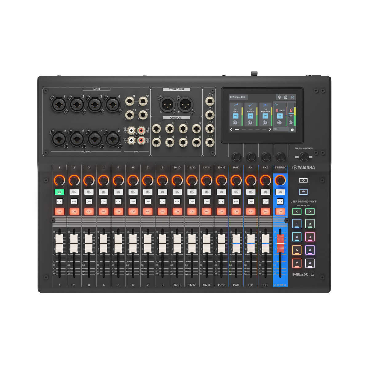 ヤマハ ミキシングコンソール MGX16B