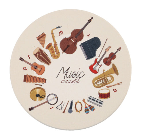 珪藻土コースター　楽器