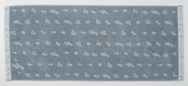 フェイスタオル　Ｓｉｌｖｅｒ　Ｎｏｔｅｓ