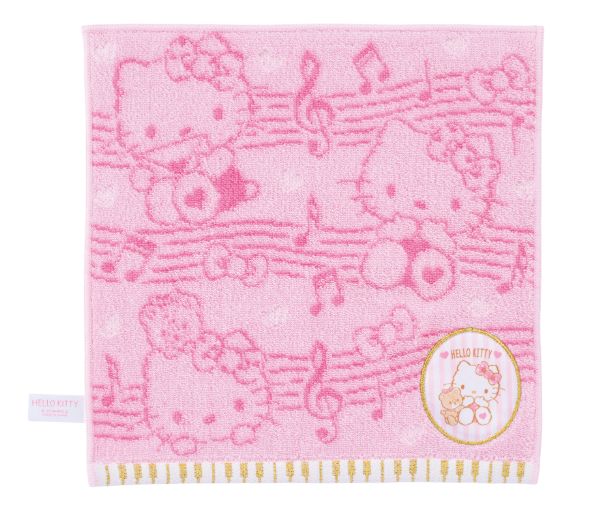 タオルハンカチ　ハローキティ　 ピンク