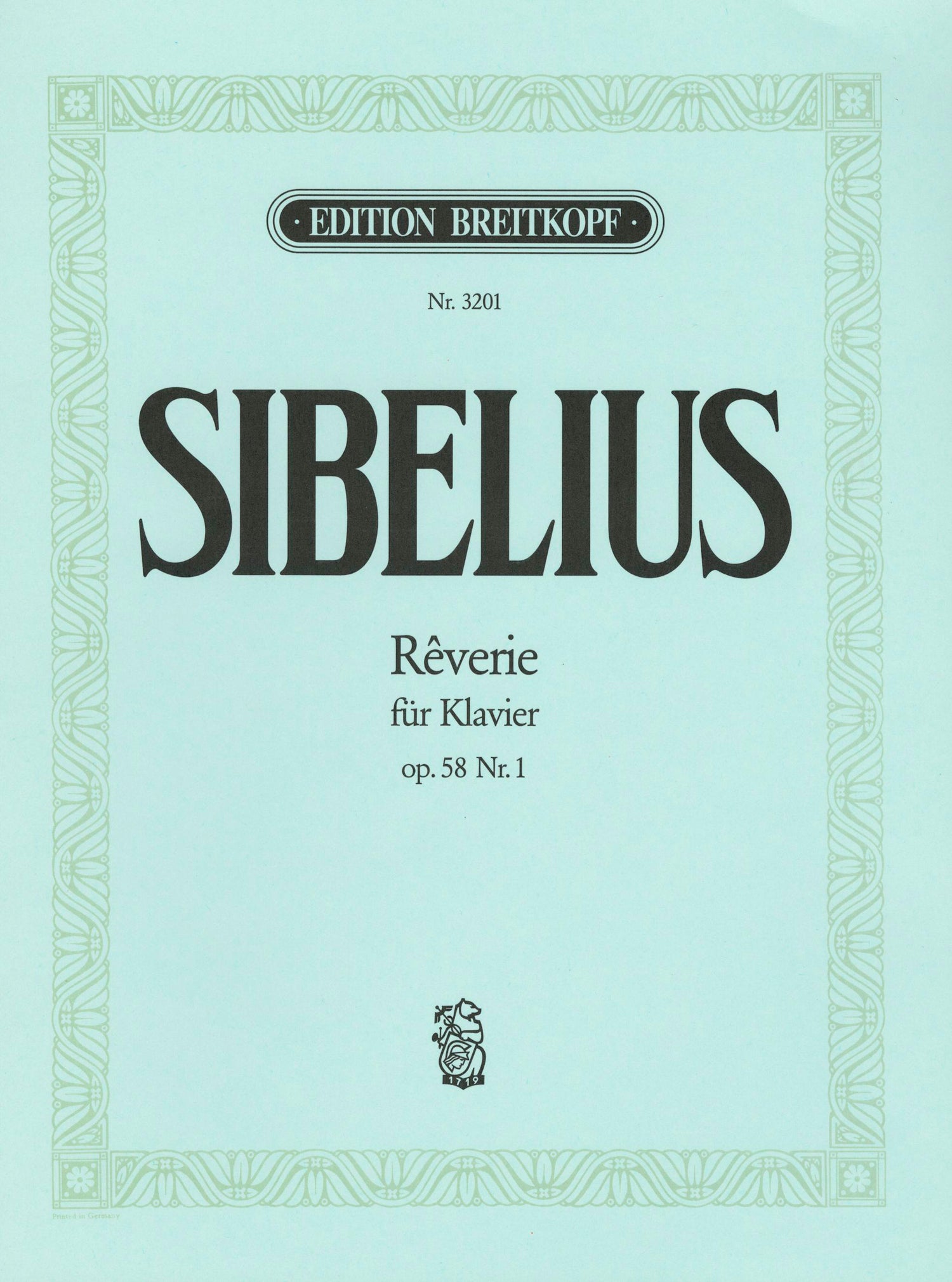 シベリウス：10の小品 Op.58より 夢 【輸入：ピアノ】