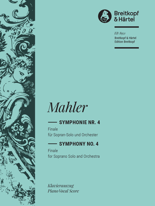 マーラー：交響曲 第4番 ト長調(最終版 1911年)/Riedel編: ヴォーカル・スコア 【輸入：ヴォーカルとピアノ】