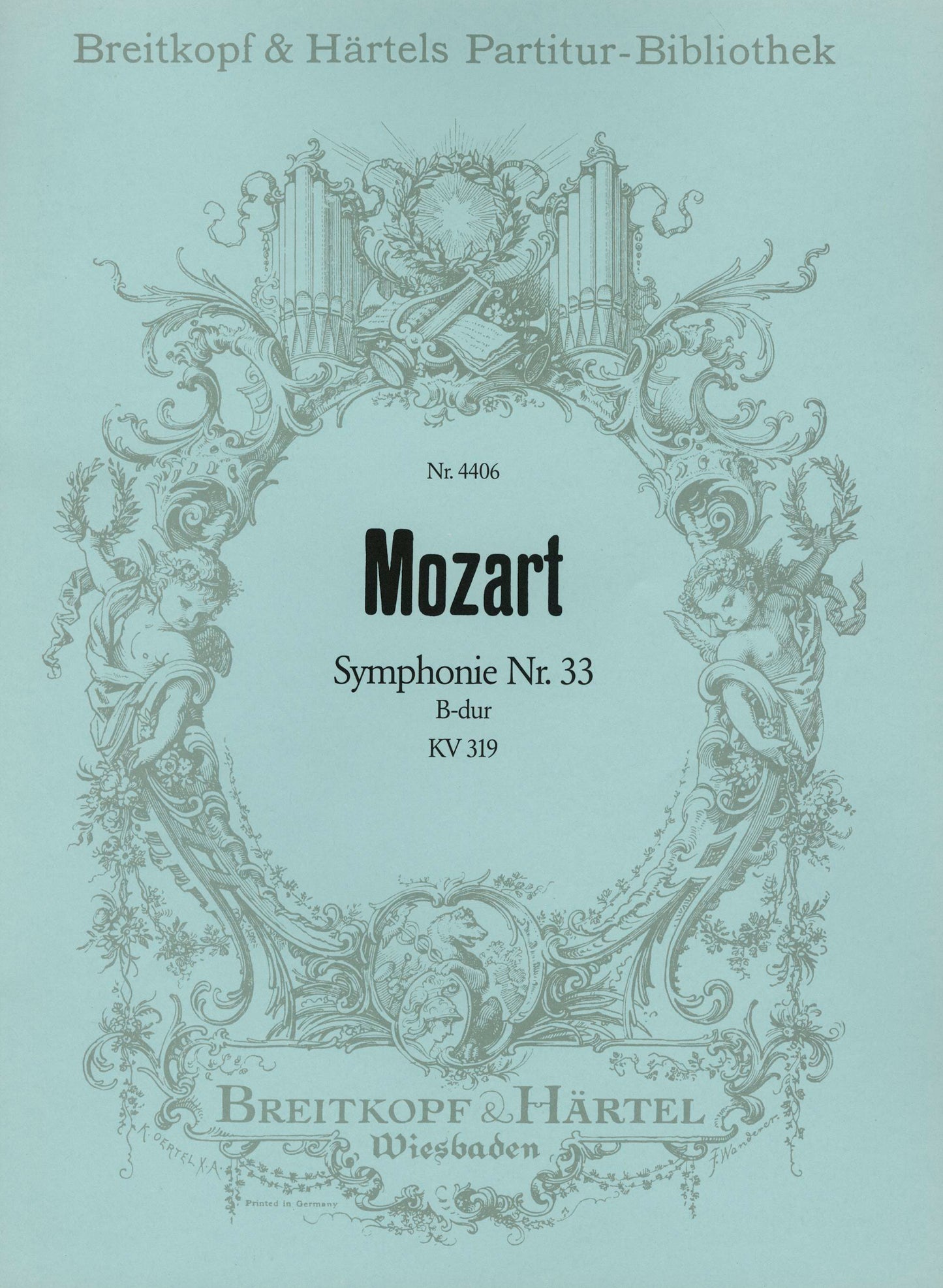 モーツァルト：交響曲 第33番 変ロ長調 KV 319: 指揮者用大型スコア 【輸入：オーケストラ(スコア)】
