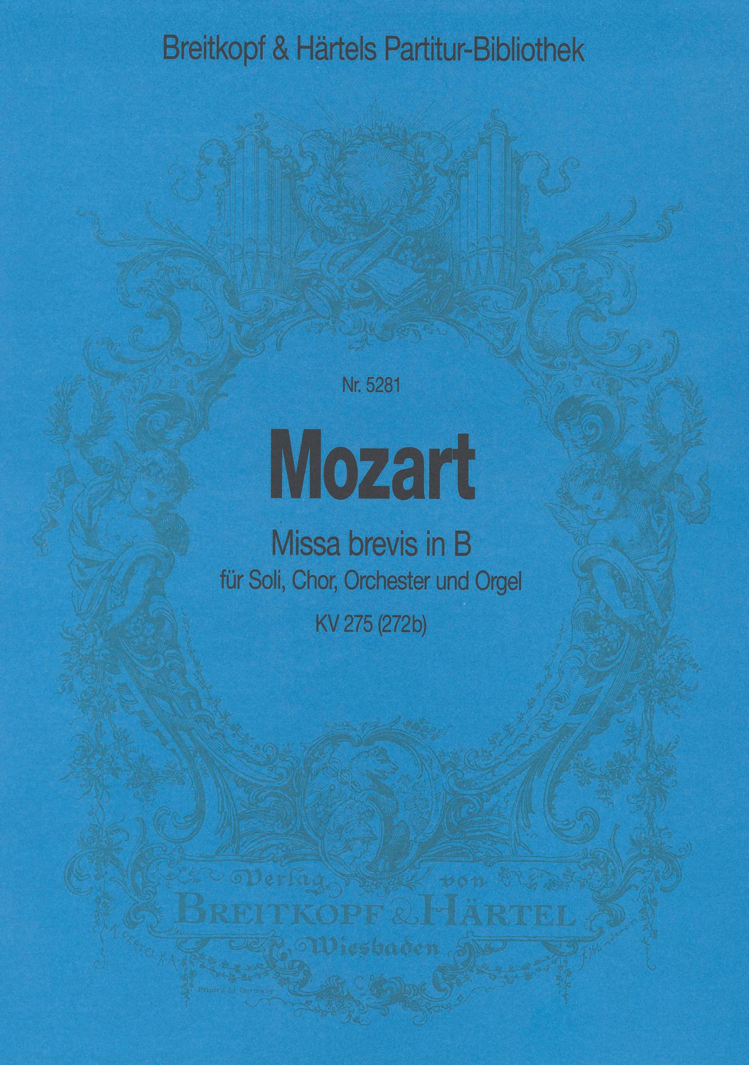 モーツァルト：ミサ・ブレヴィス変ロ長調 KV 275(272b)/原典版/Beyer編: 指揮者用大型スコア 【輸入：合唱とオーケストラ】