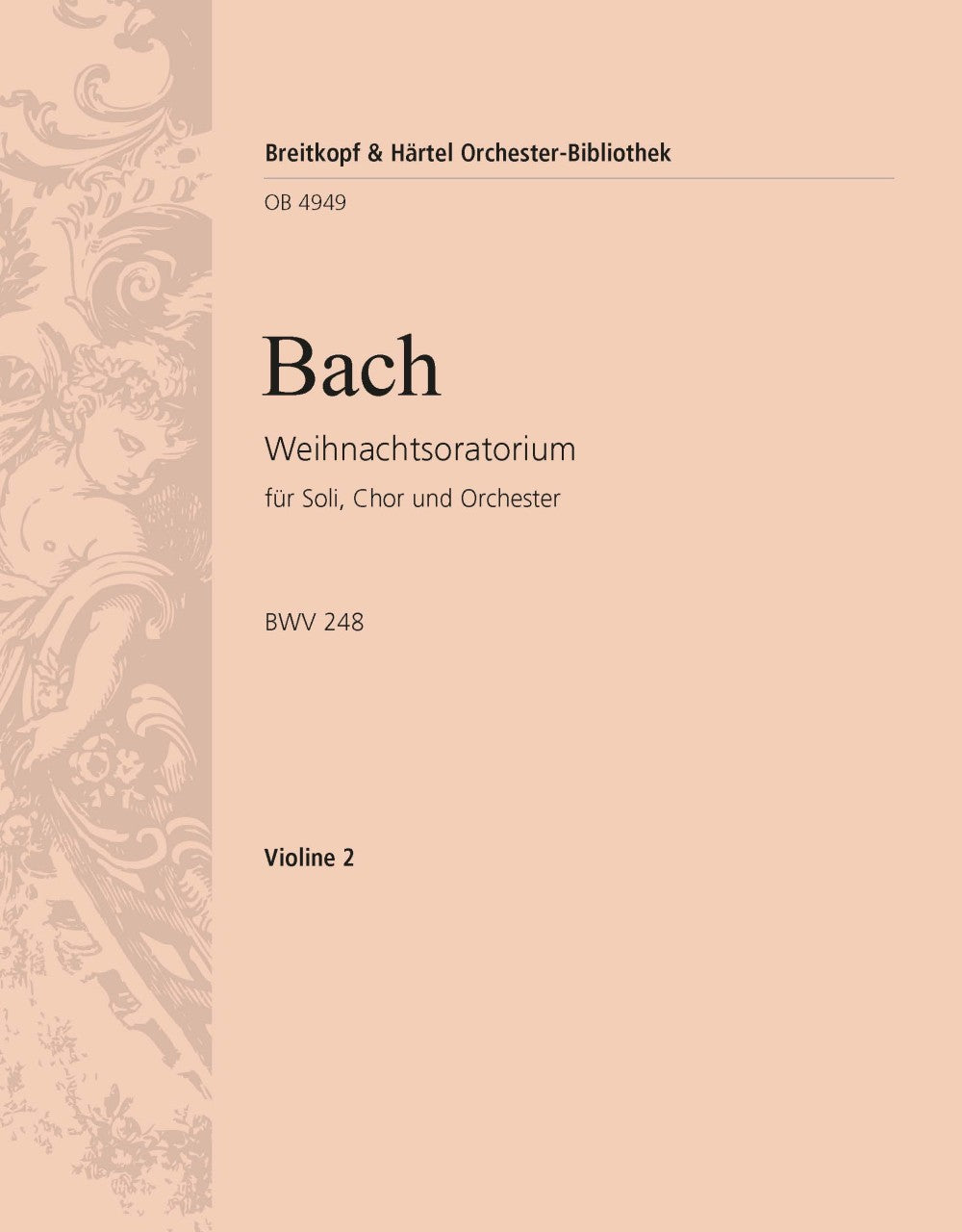 バッハ：クリスマス・オラトリオ BWV 248: バイオリン 1 【輸入：オーケストラ･パート譜】