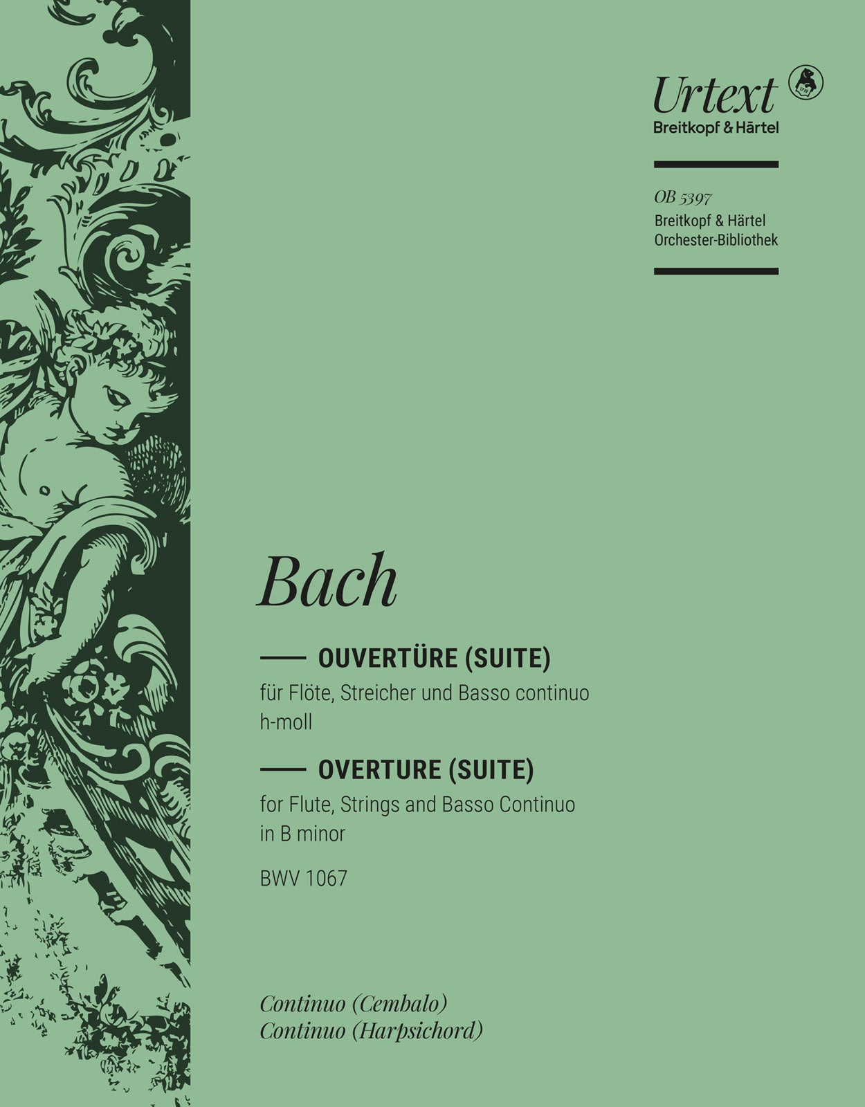 バッハ：管弦楽組曲 第2番 ロ短調 BWV 1067/原典版/Breig編: チェンバロ 【輸入：オーケストラ･パート譜】