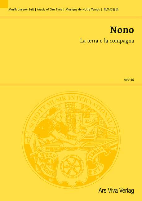 ノーノ:大地と仲間~混成合唱とオーケストラのための(1958年): スタディ・スコア 【輸入:合唱とオーケストラ】