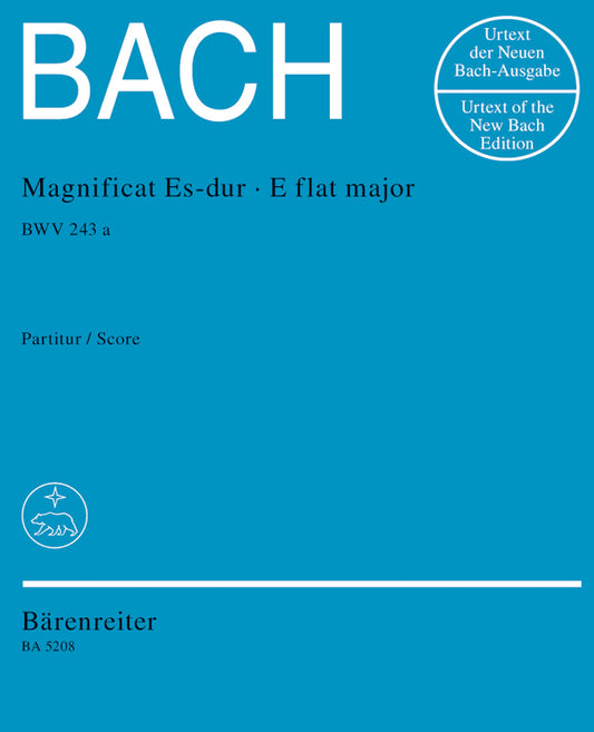 バッハ：マニフィカート 変ホ長調 BWV 243a(初稿)/原典版/Durr編: 指揮者用大型スコア 【輸入：合唱とオーケストラ】