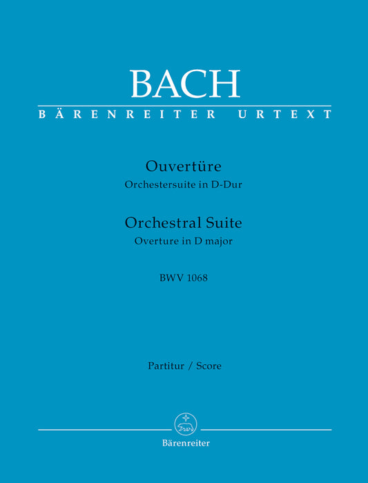 バッハ：管弦楽組曲 第3番 ニ長調 BWV 1068/原典版/Besseler & Guss編: 指揮者用大型スコア 【輸入：室内楽(スコア)】