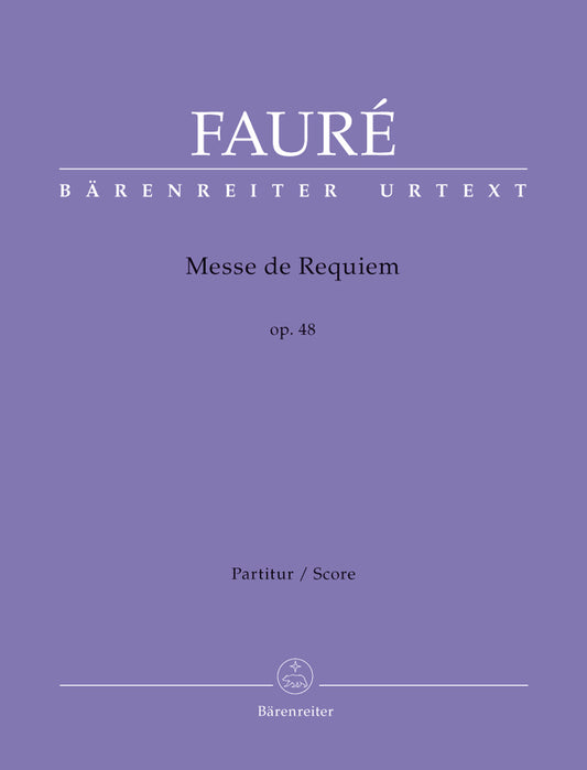 フォーレ：レクイエム Op.48(1900年版)/原典版/Stahl & Stegemann編: 指揮者用大型スコア 【輸入：合唱とオーケストラ】