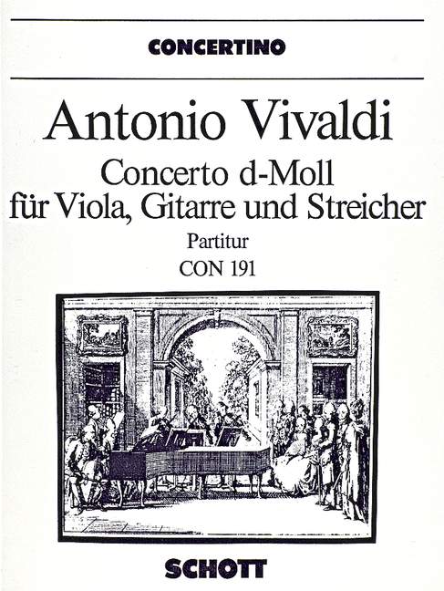 ヴィヴァルディ：ビオラ・ダ・モーレとリュートのための協奏曲 ニ短調 F.XII, N.38 RV 540: 指揮者用大型スコア 【輸入：複数ソロ楽器とオーケストラ(スコア)】