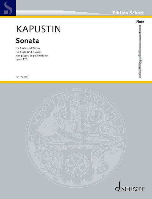 カプースチン：フルート･ソナタ Op.125 【輸入：フルート】