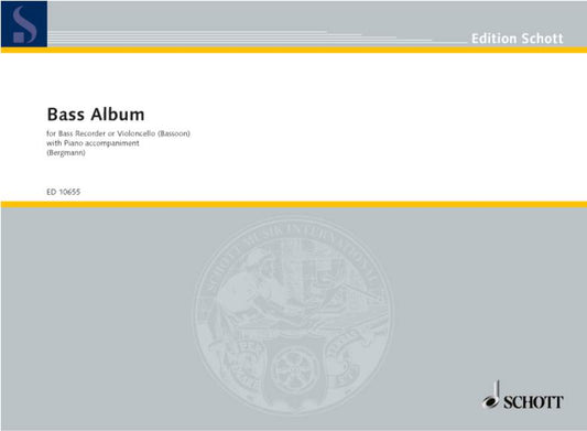 BASS RECORDER ALBUM/BERGMANN 【輸入：リコーダー】