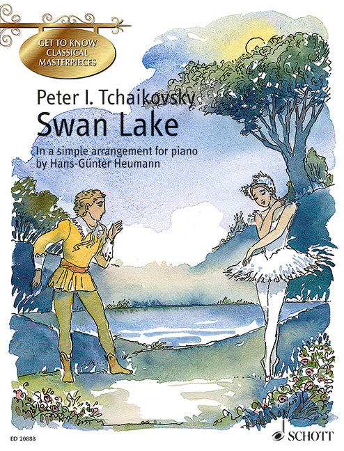チャイコフスキー：やさしく弾ける「白鳥の湖」 Op.20(英語版)/Heumann編 【輸入：ピアノ】