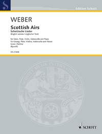 ウェーバー：10のスコットランド民謡(独唱, フルート, バイオリン, チェロ, ピアノ)(英語)/Rycroft編: スコア(独唱とピアノ譜兼用) 【輸入：ヴォーカルとピアノ】