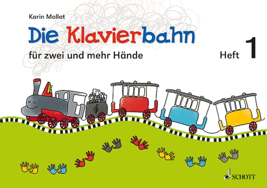 モラ：Klavierbahn 1, Die: Schule fur 2 und Mehr Hands 【輸入：ピアノ】