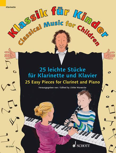 子供のためのクラシック作品集: クラリネットとピアノのためのやさしく吹ける25の小品集/Warnecke編 【輸入：クラリネット】